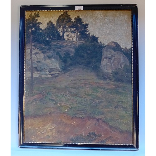 283 - H.K
Antique Oil on canvas Forest Landscape
[Frame 74x61cm]