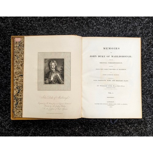 380A - 'Coxe's Duke of Marlborough' Vol I, II, III and Billings, 'Baronial Antiquities of Scotland' Vol I,I... 