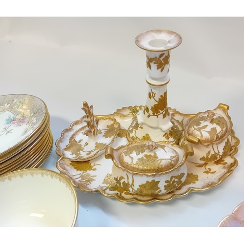 399 - Collection of Porcelain Tea sets to include Tuscan and Limoges