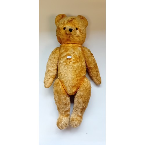 425 - Large Vintage 1950's Mohair Teddy Bear with growler [60cm]