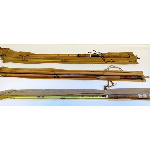 430 - Selection of Fly Fishing Rods with sleeves to include M. Lee & Son, Black Seal and Milbro