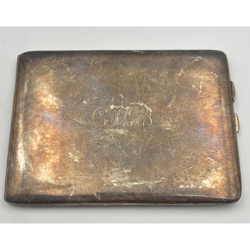 58 - Silver cigarette case, Horton & Allday, Birmingham 1927
Weight - 126.13g