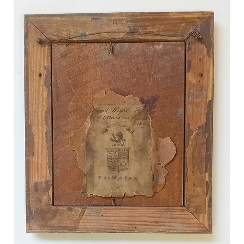 183 - Scottish school
Half portrait of David Wright of Ormiston died 1830
Inscribed to rear on bookplate l... 