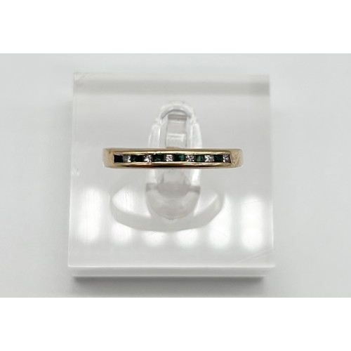 54 - 18ct gold diamond ring, size S 1/2 [2.55g]