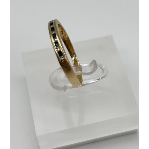 54 - 18ct gold diamond ring, size S 1/2 [2.55g]