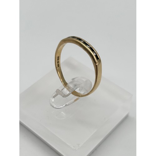 54 - 18ct gold diamond ring, size S 1/2 [2.55g]