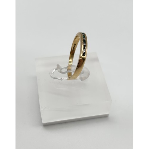 54 - 18ct gold diamond ring, size S 1/2 [2.55g]