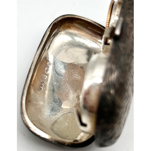 3 - A silver sovereign and half sovereign case, engraved decoration with a GB Half sovereign YH 1864, sh... 