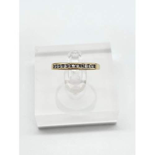53 - 18ct gold diamond ring, size L [2.02g]