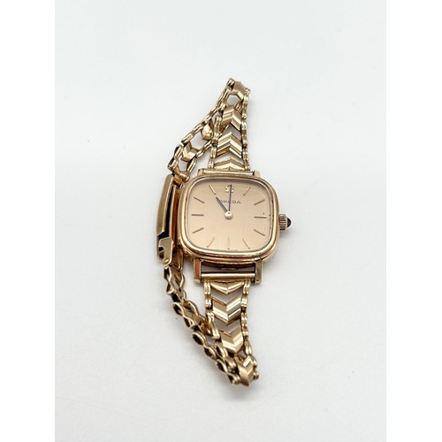 40 - Omega ladies wristwatch [gold weight 17g] [total weight:21.90g]