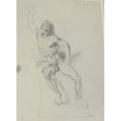 225 - R.S York
Male Figure
Pencil
Signed & Dated 1785
38x29cm