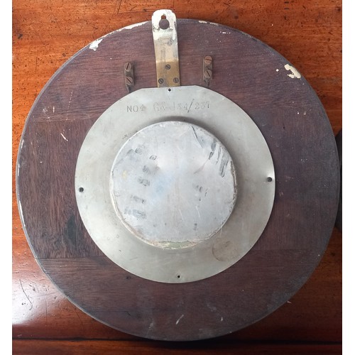 401 - Two vintage clocks: Cast Iron JAs Ritchie & Son Edinburgh Wall Clock, diameter 50 cm, with a GPO woo... 