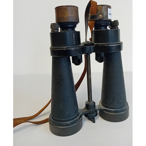 128 - Pair of Barr and Stroud Binoculars with original leather covers