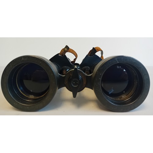 128 - Pair of Barr and Stroud Binoculars with original leather covers