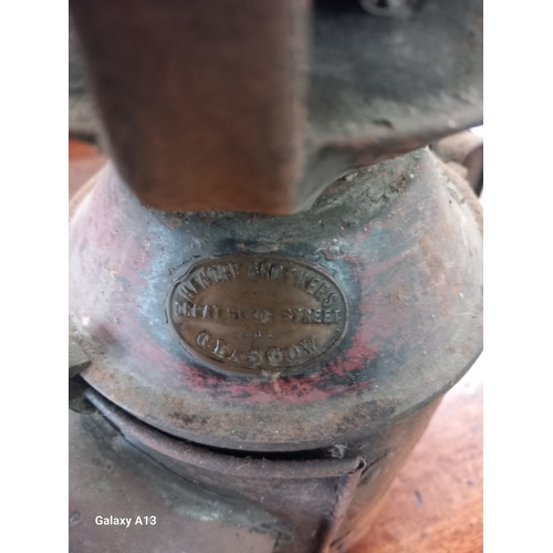 409 - Collection of vintage collectables to include train lantern, brass weights  F Whitfield of Birmingha... 