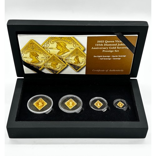 48 - Hattons of London 2022 Queen Victoria 125th Diamond Jubilee Anniversary Gold Proof Sovereign Set

22... 