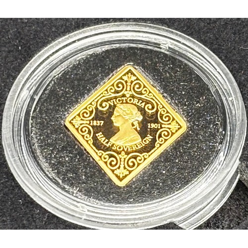 48 - Hattons of London 2022 Queen Victoria 125th Diamond Jubilee Anniversary Gold Proof Sovereign Set

22... 