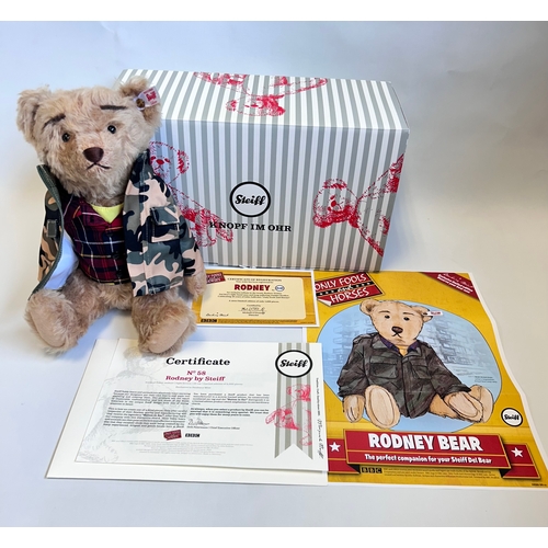 Only Fools & Horses Rodney Steiff bear (No.58) wearing his camouflage ...