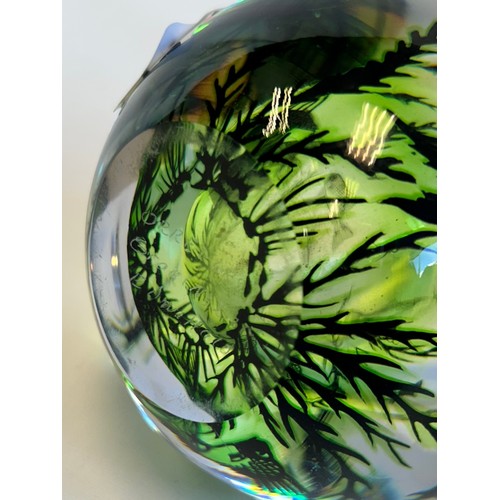 132 - Orrefors Graal art glass vase by Edward Hald, markings to underside