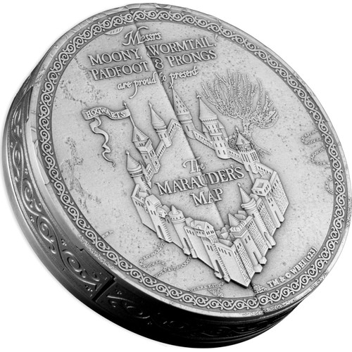 77 - 5oz Silver Coin Harry Potter - Marauder's Map, With certificate of authenticity and box.
The innovat... 