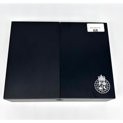 68 - Coronation of King Charles III Limited Edition  092/150 Three Silver Coin Set in Fitted Case 

Each ... 