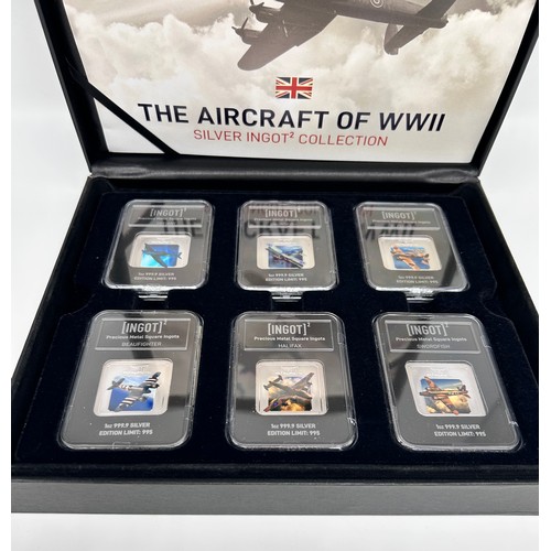 78 - The Aircraft of WWII Silver Ingot Collection 
Limited Edition 995
12x 1oz Silver Ingots in Plastic C... 