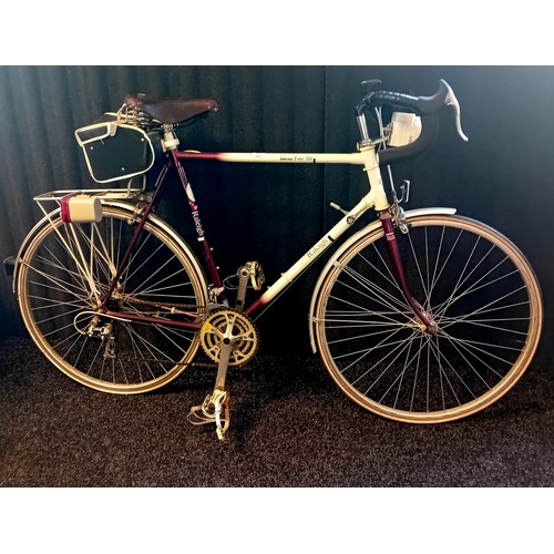 333 - Vintage Rayleigh Dyna-Tech Tour Lite racing bicycle with a Brooks leather saddle