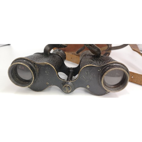 397 - Binocular Prismatic No 2 Case MK1 F.L.T.D O.S 18687