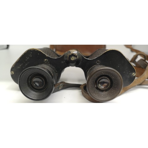 397 - Binocular Prismatic No 2 Case MK1 F.L.T.D O.S 18687