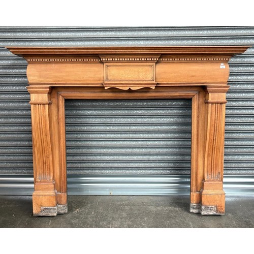 292 - 19th Century English solid Oak Fire surround