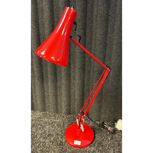 197 - 1970's circa Red Anglepoise lamp.