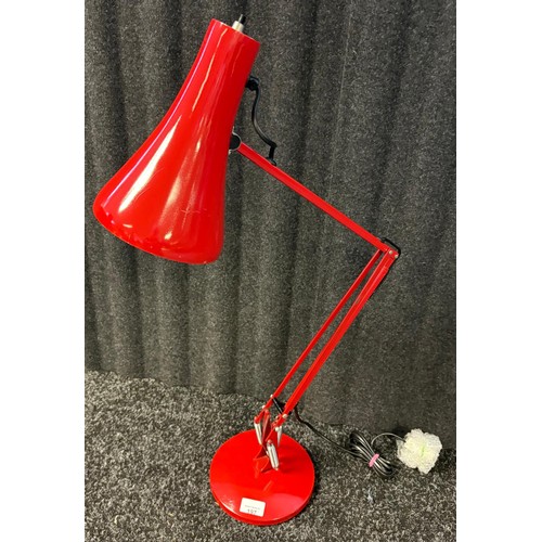 197 - 1970's circa Red Anglepoise lamp.