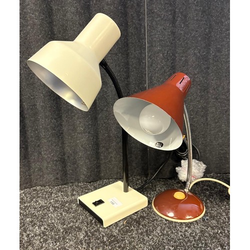 198 - Two 1970's Circa desk lamps.