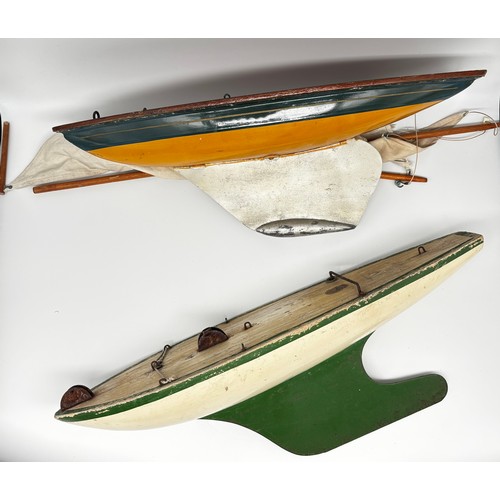 356 - Two Vintage pond yachts