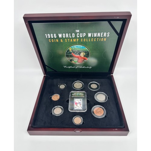 121 - 1966 World Cup Winners Coin & Stamp Collection together with Euro 2024 Commemorative Coin Set and UE... 