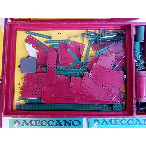 Two sets of vintage Meccano in original boxes with manuals