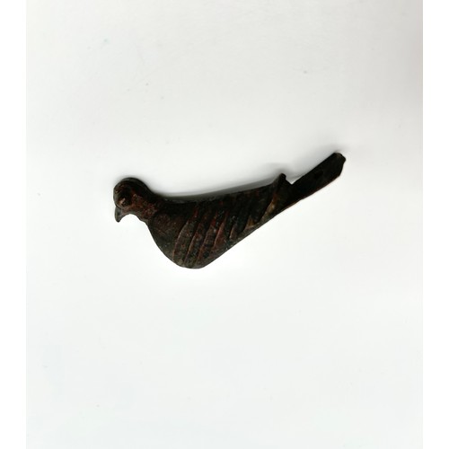 117 - Ancient Roman cast iron bird brooch