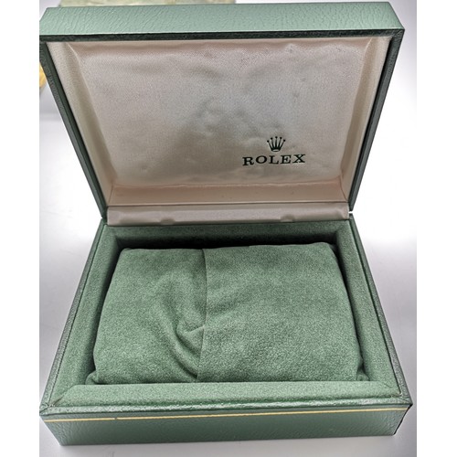 Original Rolex 1970s Oyster Outer Box, Inner Case, Leather Folders ...