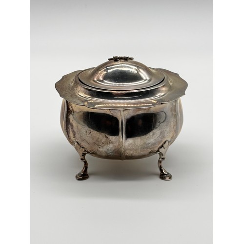 6 - Silver Tea Caddy, James Deakin & Sons (John & William F Deakin) Sheffield, 1905, Weight - 145.52g