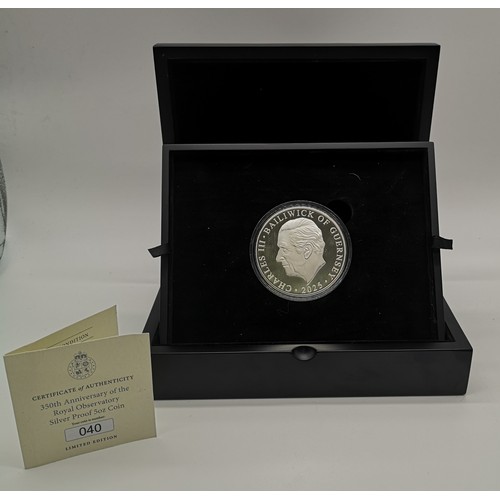 35 - Pure Silver Ten Pound Coin, celebrating the 350th Anniversary of the Royal Observatory (Limited Edit... 