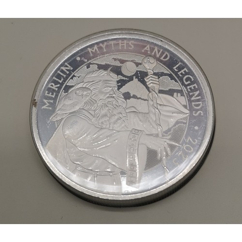 44 - The Royal Mint UK 'Myths and Legends Merlin' 2023 2oz Silver Proof Coin
Limited Edition Presentation... 