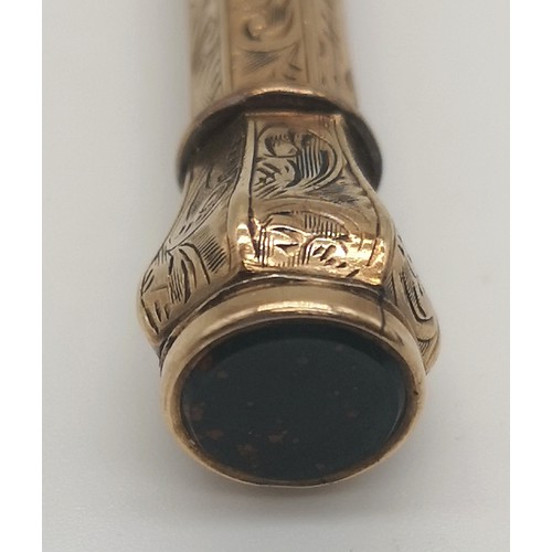 15A - Victorian Gold Propelling Pencil Marked Sampson Mordan & Co (Testing 9ct or Higher) 
Weight - 17.76g