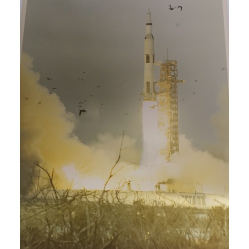 40A - NASA PHOTO'S TAKEN BY NEIL ARMSTRONG, A PAIR SEQUENTIAL PHOTOGRAPHS DEPICTING BUZZ ALDRIN DEPLOYING ... 