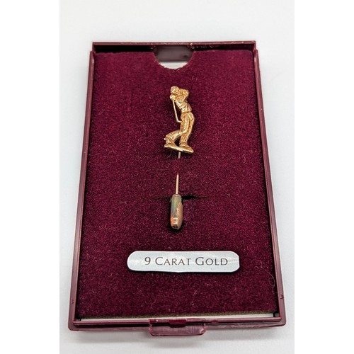 27 - 9ct Gold Golfer Stick Pin
Weight - 2g