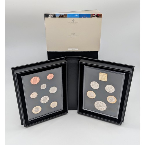 43 - Royal Mint 2025 United Kingdom Proof Coin Set 
with certificate of authenticity numbered 2672