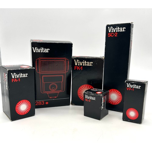 Collection of Boxed Vivitar Camera Equipment to include Vivitar 283 ...
