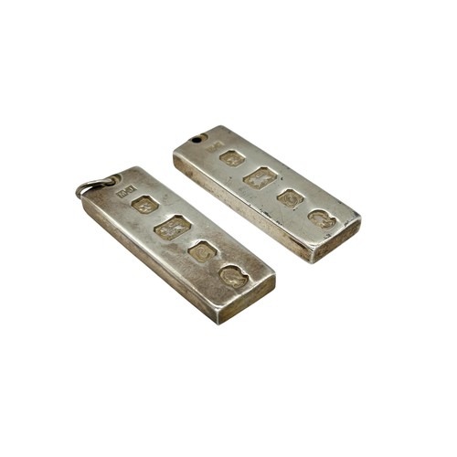 50 - Two Silver Ingots, London 1977 Maker MJ
Weight - 62.04g