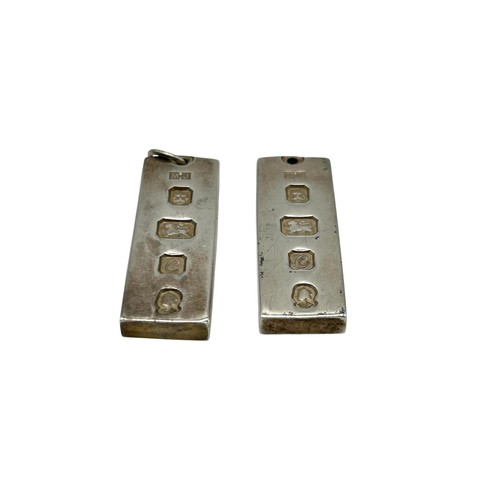 50 - Two Silver Ingots, London 1977 Maker MJ
Weight - 62.04g