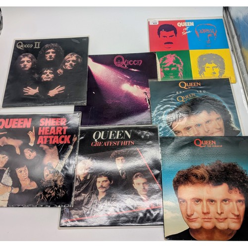 415 - Collection Of Vinal Records to include: Queen Sheer Heart Attack Beakthru Picture Disc, Queen Greate... 