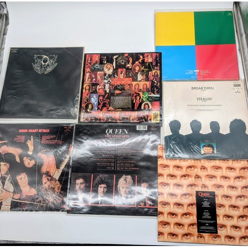 415 - Collection Of Vinal Records to include: Queen Sheer Heart Attack Beakthru Picture Disc, Queen Greate... 